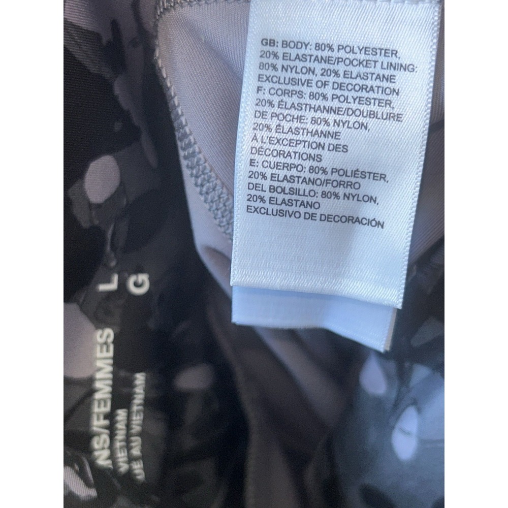 The North Face Women's Luxe Motivation Pocket 7/8 Legging Large Camo Black Gray - Picture 6 of 7